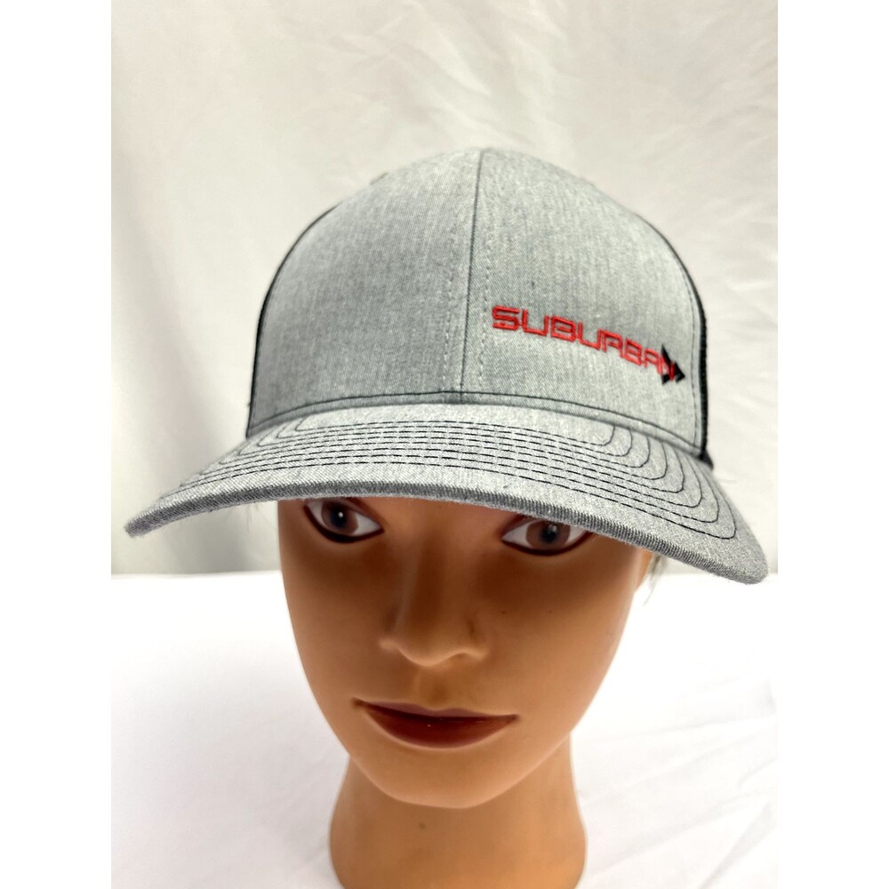 Richardson SUBURBAN Embroidered Cap Men's Adjustable Truckers hat Gray Black